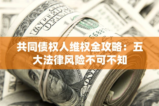 武汉共同债权人维权全攻略：五大法律风险不可不知