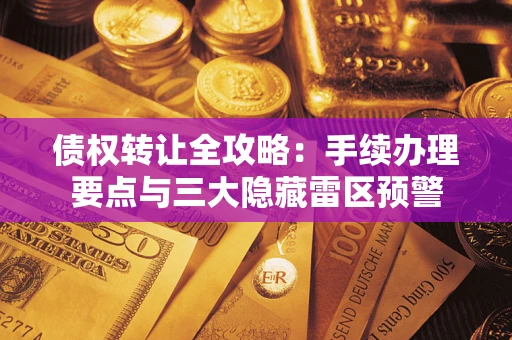 武汉债权转让全攻略：手续办理要点与三大隐藏雷区预警