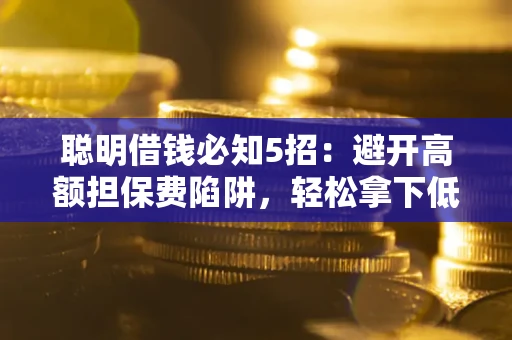 武汉聪明借钱必知5招：避开高额担保费陷阱，轻松拿下低息贷款