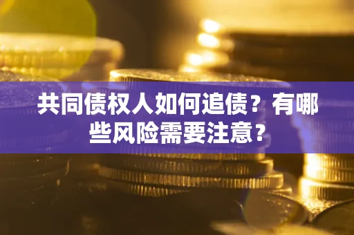 武汉共同债权人如何追债？有哪些风险需要注意？