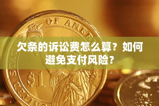 武汉欠条的诉讼费怎么算？如何避免支付风险？