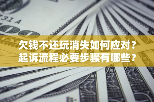武汉欠钱不还玩消失如何应对？起诉流程必要步骤有哪些？