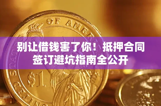 武汉别让借钱害了你！抵押合同签订避坑指南全公开
