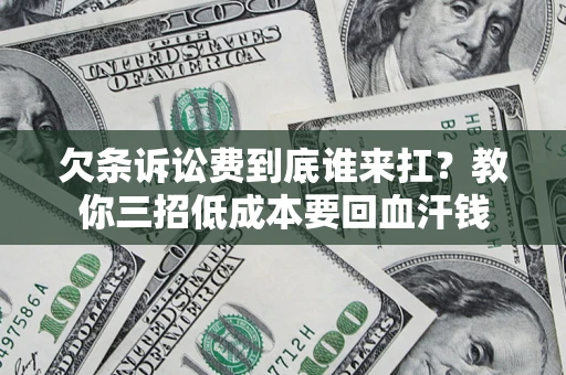 武汉欠条诉讼费到底谁来扛？教你三招低成本要回血汗钱